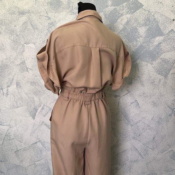 H&M Women's Tan Sleeveless Jumpsuit size 2 - Picture 6 of 10